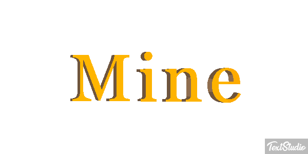 Mine Texteffekt