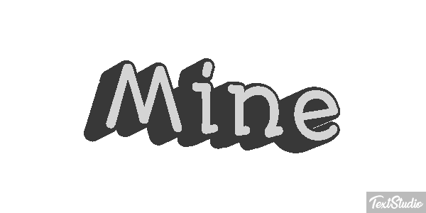Mine Texteffekt