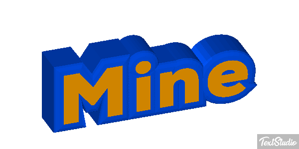 Mine Texteffekt