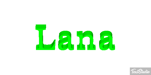Lana Efekt tekstowy