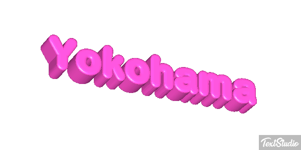 Yokohama Efecto de texto