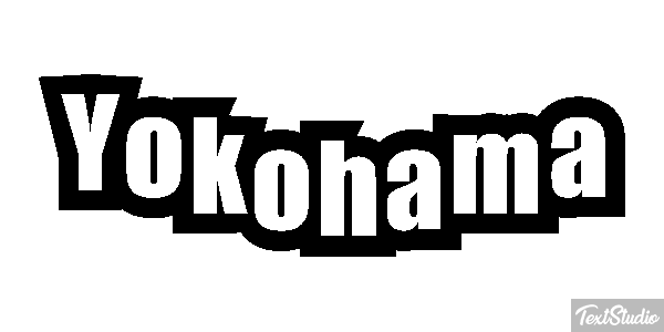 Yokohama Efecto de texto