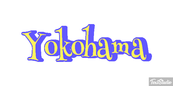Yokohama Efecto de texto