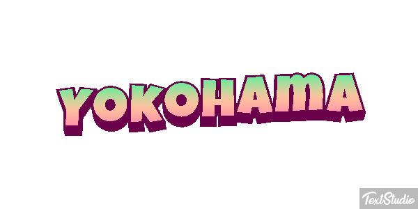 Yokohama Efecto de texto