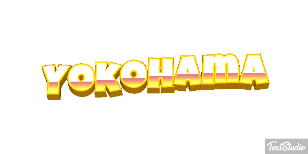 Yokohama Efecto de texto