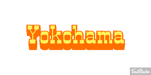 Yokohama Efecto de texto