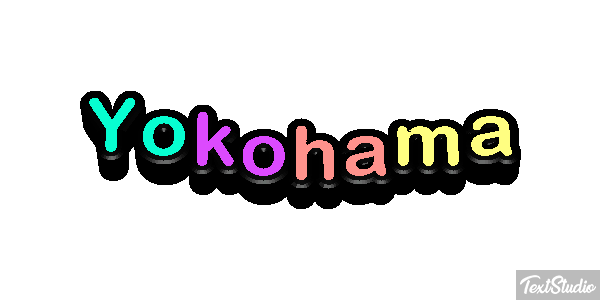 Yokohama Efecto de texto