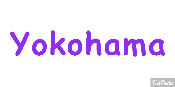 Yokohama Efecto de texto