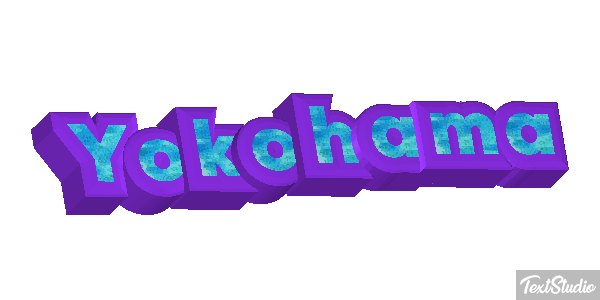 Yokohama Efecto de texto