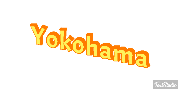 Yokohama Efecto de texto