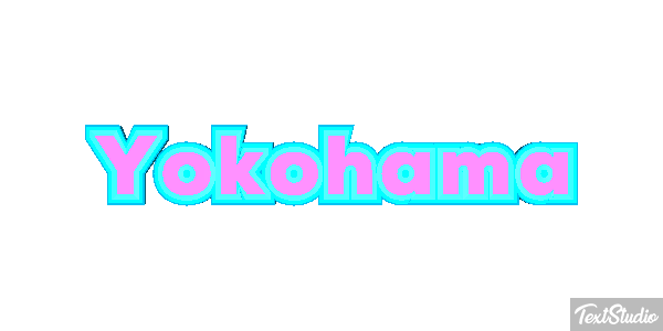 Yokohama Efecto de texto
