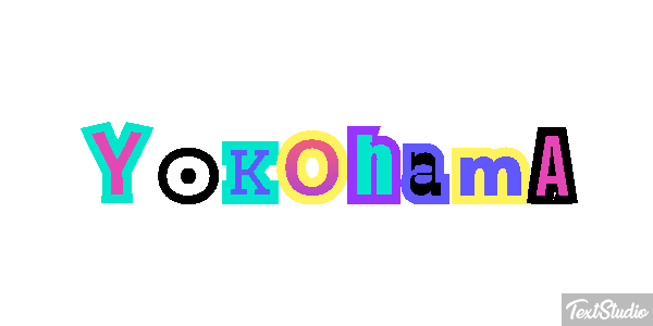 Yokohama Efecto de texto