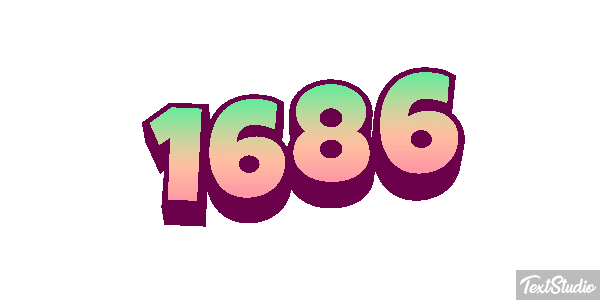 1686 Texteffekt