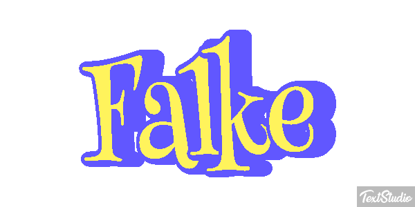 Falke Texteffekt