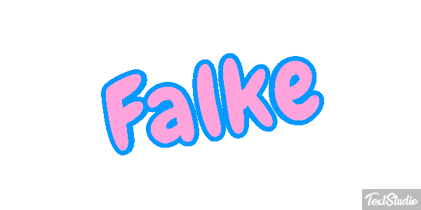 Falke Texteffekt