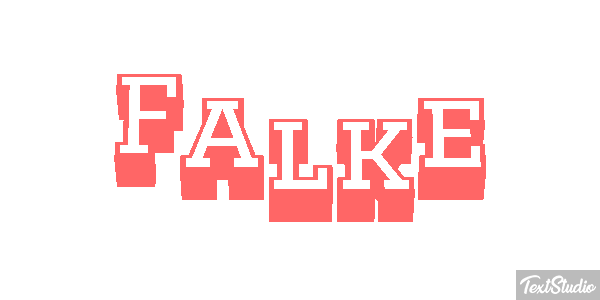 Falke Texteffekt