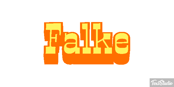 Falke Texteffekt