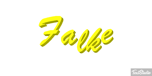 Falke Texteffekt