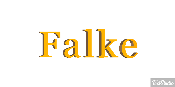 Falke Texteffekt