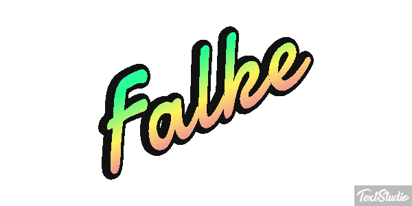 Falke Texteffekt
