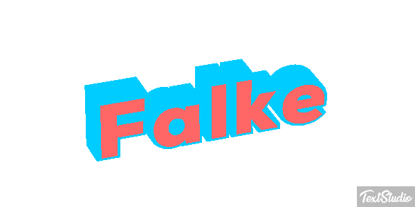 Falke Texteffekt