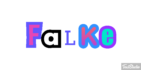 Falke Texteffekt