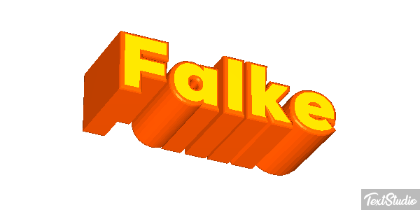 Falke Texteffekt