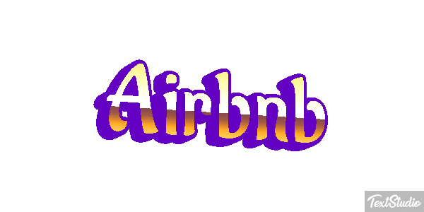 Airbnb Efecto de texto