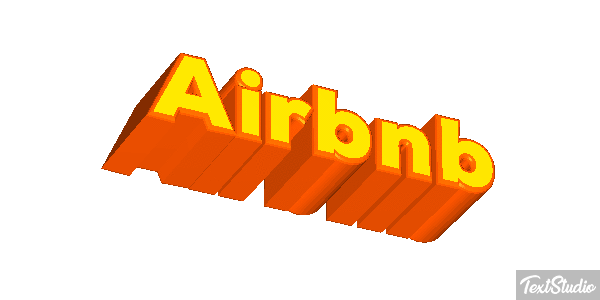 Airbnb Efecto de texto