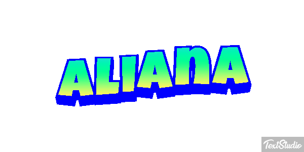 Aliana Text effect