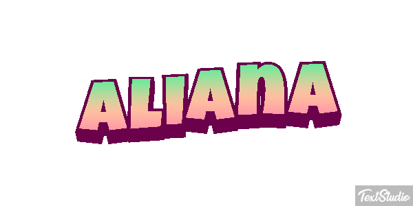 Aliana Text effect
