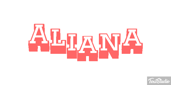 Aliana Text effect