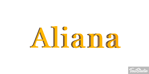 Aliana Text effect
