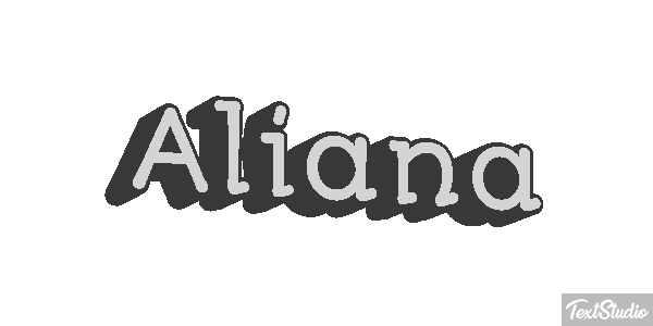 Aliana Text effect