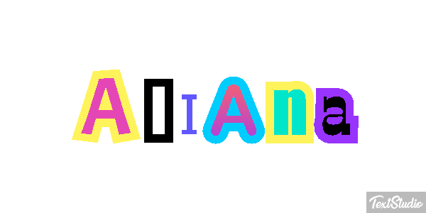 Aliana Text effect