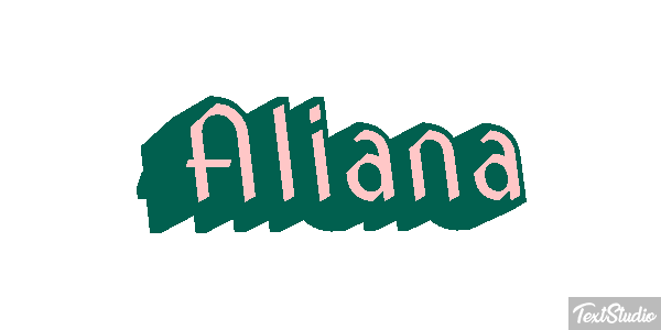Aliana Text effect
