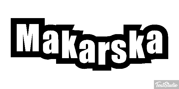 Makarska テキスト効果