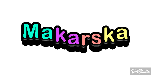 Makarska テキスト効果