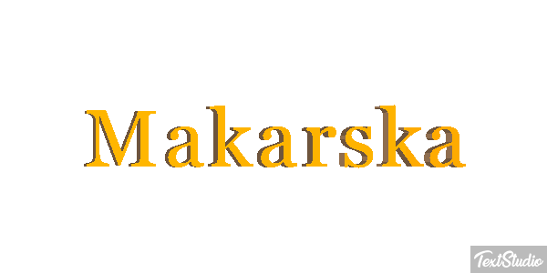 Makarska テキスト効果