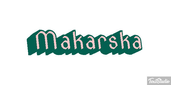 Makarska テキスト効果