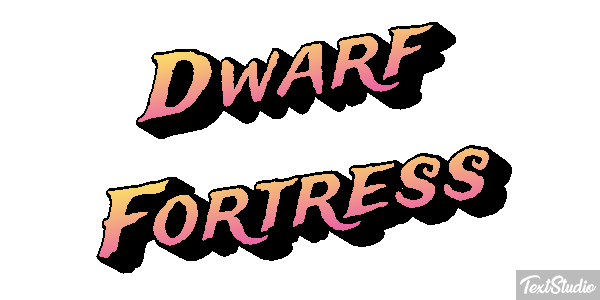 Dwarf Fortress Efecto de texto