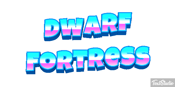 Dwarf Fortress Efecto de texto