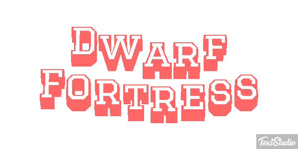 Dwarf Fortress Efecto de texto