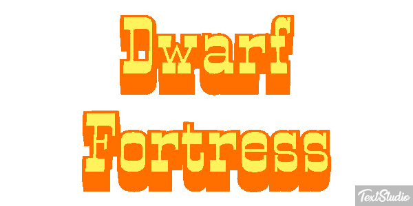 Dwarf Fortress Efecto de texto