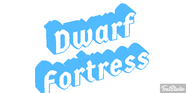 Dwarf Fortress Efecto de texto