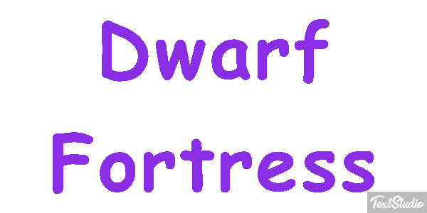 Dwarf Fortress Efecto de texto