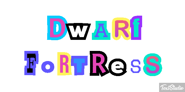 Dwarf Fortress Efecto de texto