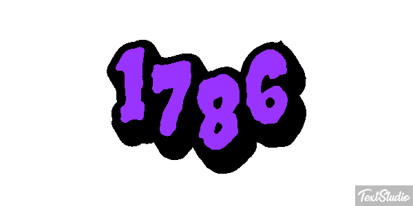 1786 Text effect