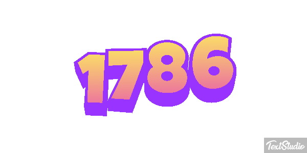 1786 Text effect