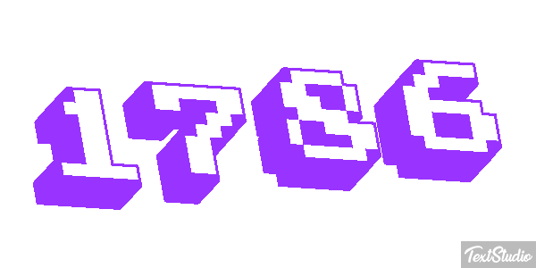 1786 Text effect